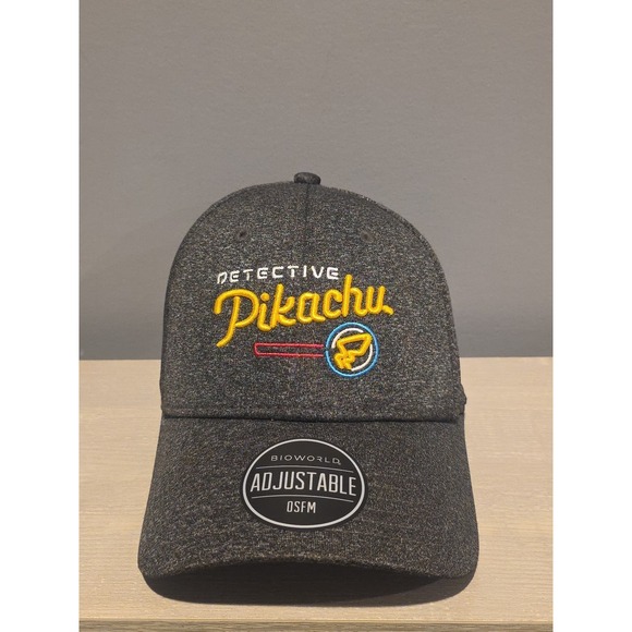 Pokemon Other - Pokemon‎ Detective Pikachu Buckle Back Cap Hat Adjustable Osfm New